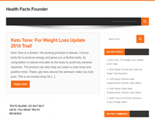 Tablet Screenshot of healthfacts.info
